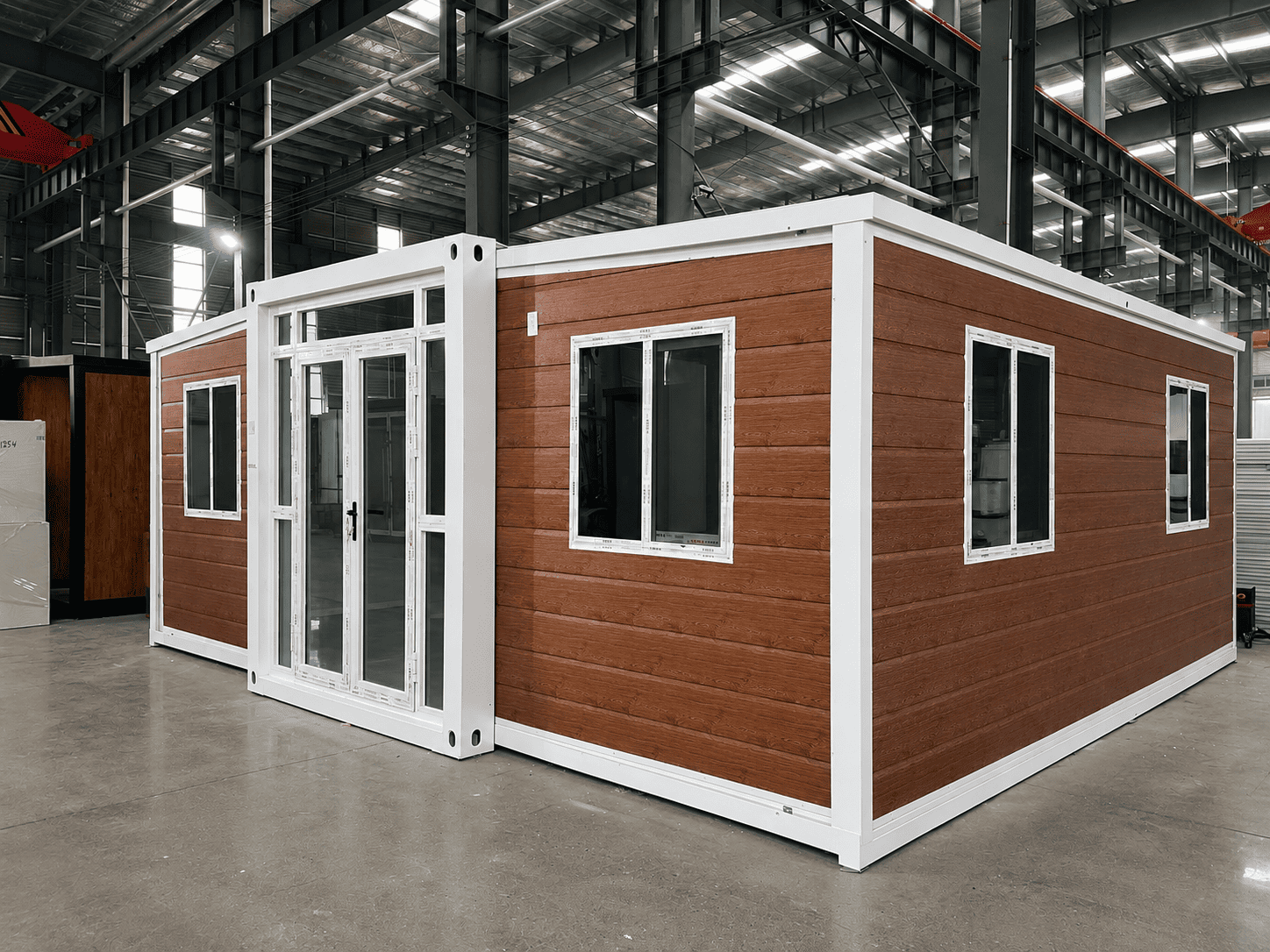 Расширяемый контейнерный дом Casa Box 20 футов | Классический деревянный курортный коттедж