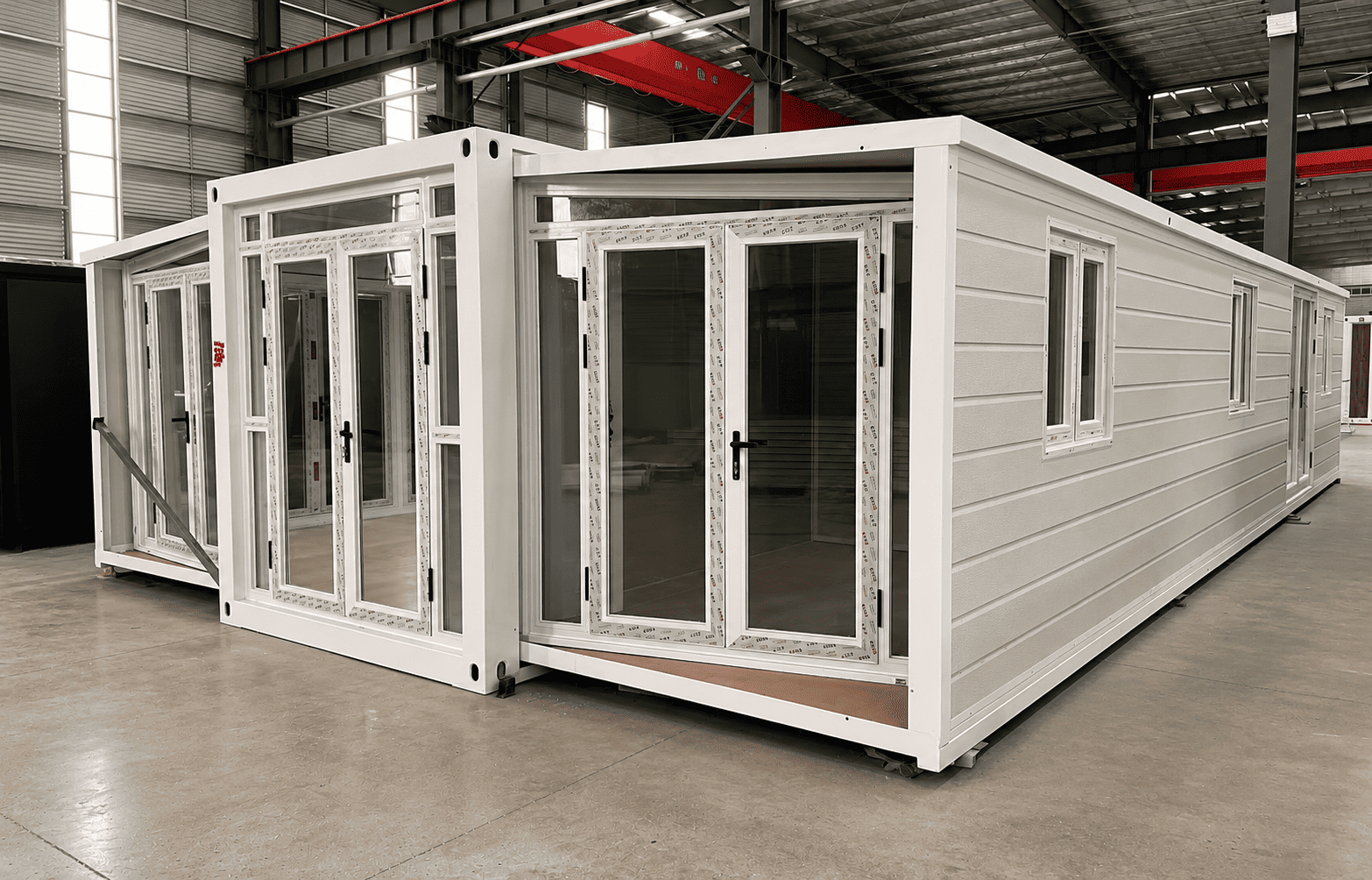 Casa Box 40-футовый расширяемый контейнер для дома | Яркий коммерческий выставочный зал