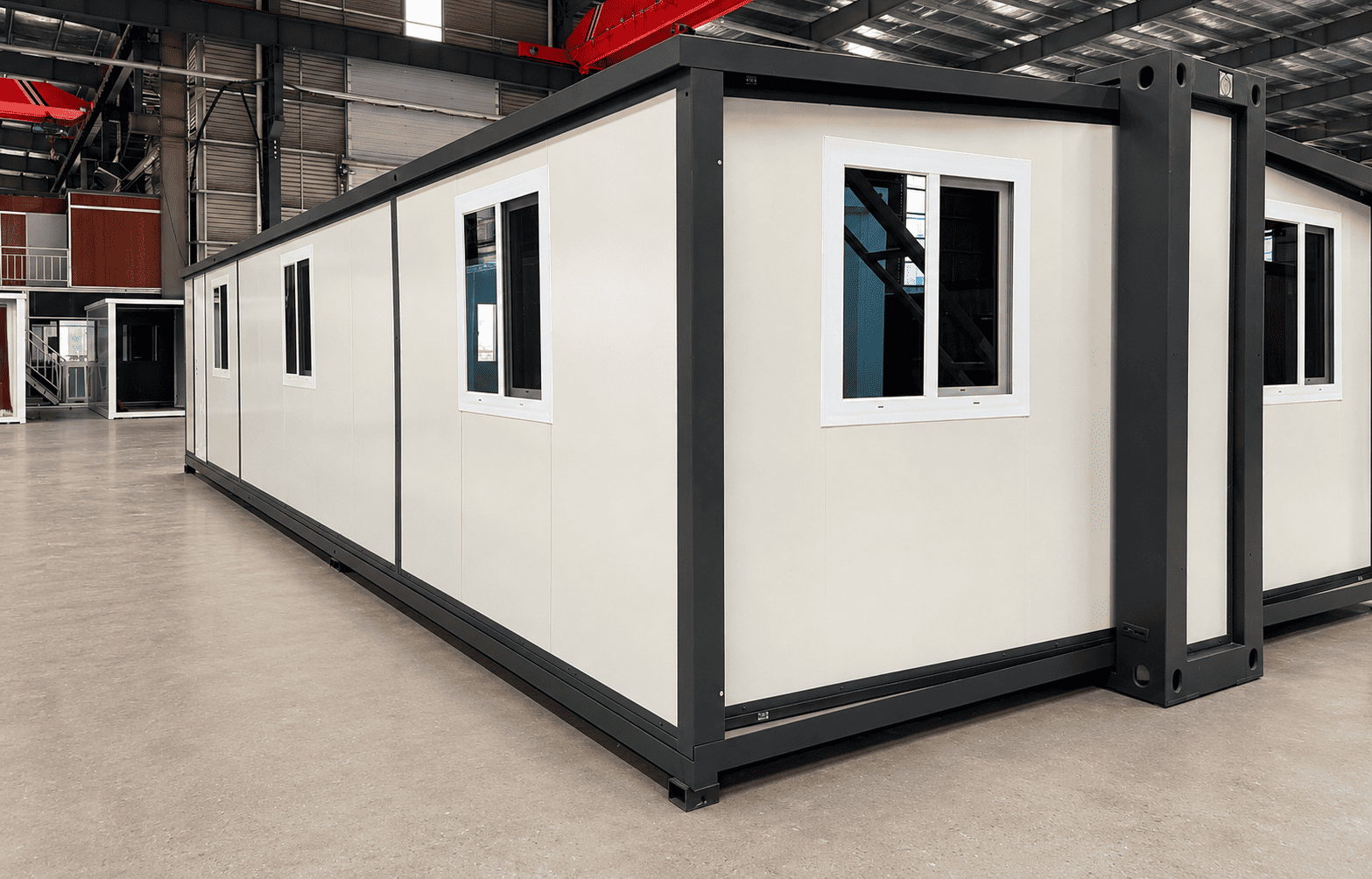 Расширяемый контейнерный дом Casa Box 40 футов F700 | Модульная клиника &laquo;Чистый белый&raquo;